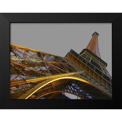 Tour en or Black Modern Wood Framed Art Print by Tomas, Lisa