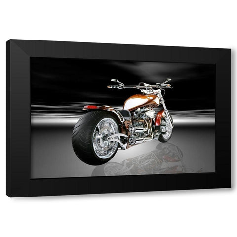 Sprattin one Black Modern Wood Framed Art Print by Hillert, Peter