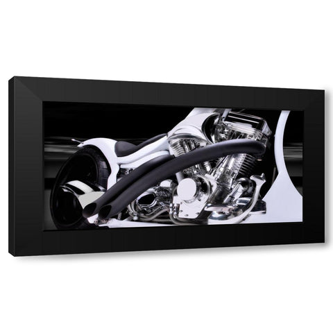 V Block Two Black Modern Wood Framed Art Print with Double Matting by Hillert, Peter