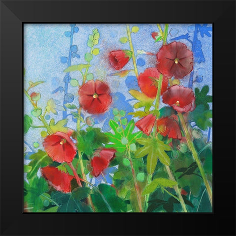 Malven 2 Black Modern Wood Framed Art Print by Botman, Loes