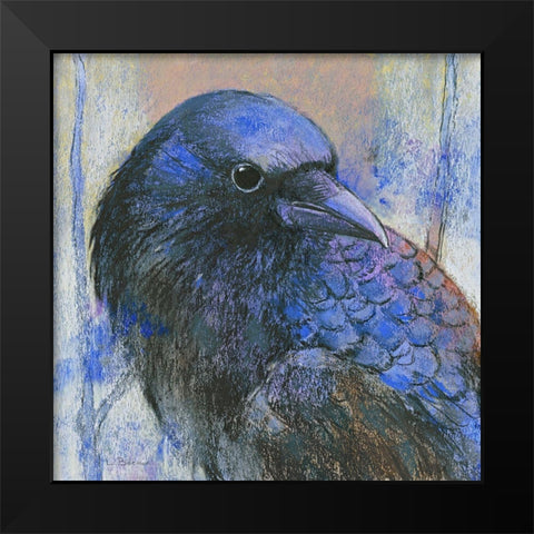 Krahe Black Modern Wood Framed Art Print by Botman, Loes