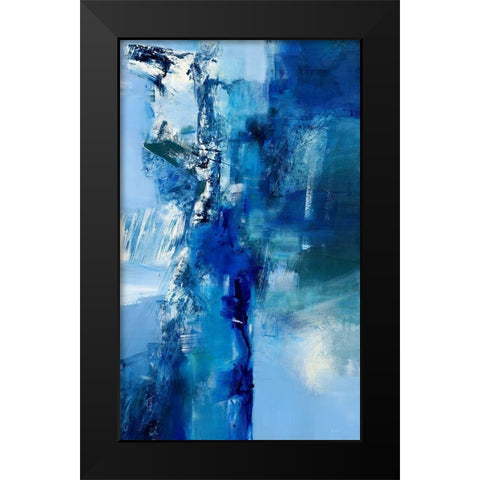 La vie en bleu IÂ  Black Modern Wood Framed Art Print by Ball, Veronique