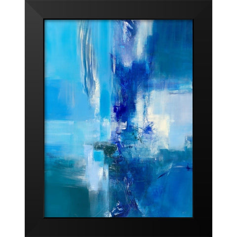 La vie en bleu IIÂ  Black Modern Wood Framed Art Print by Ball, Veronique