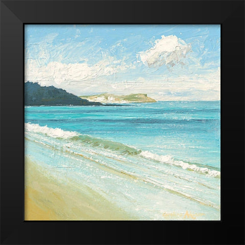 Cloudes and Waves Black Modern Wood Framed Art Print by Atkinson, Caroline