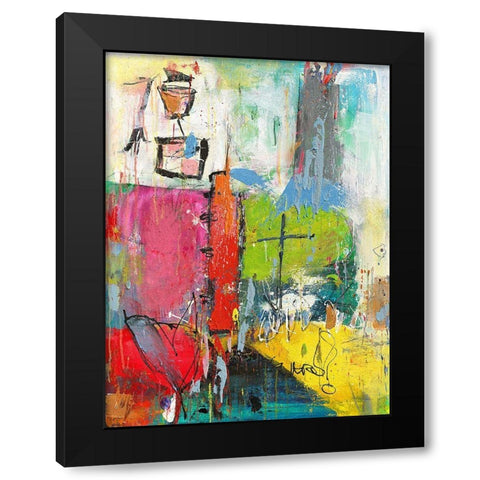 Gluck Black Modern Wood Framed Art Print by Reinhold, Thomas F.