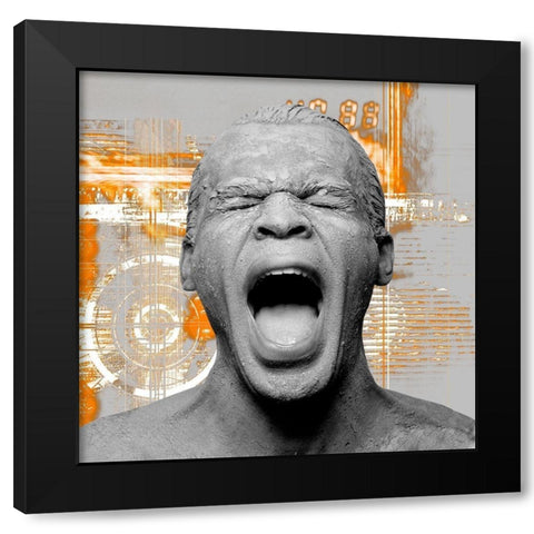 The Voice Black Modern Wood Framed Art Print with Double Matting by Hillert, Peter