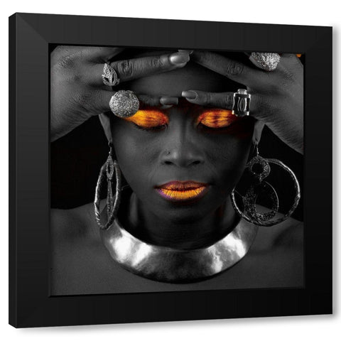 The Wisdom Black Modern Wood Framed Art Print with Double Matting by Hillert, Peter