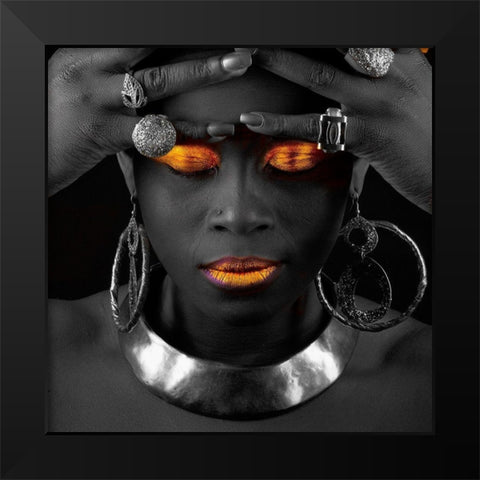 The Wisdom Black Modern Wood Framed Art Print by Hillert, Peter