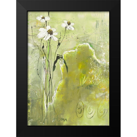 Quand je me promene... I Black Modern Wood Framed Art Print by Zacher-Finet, Isabelle