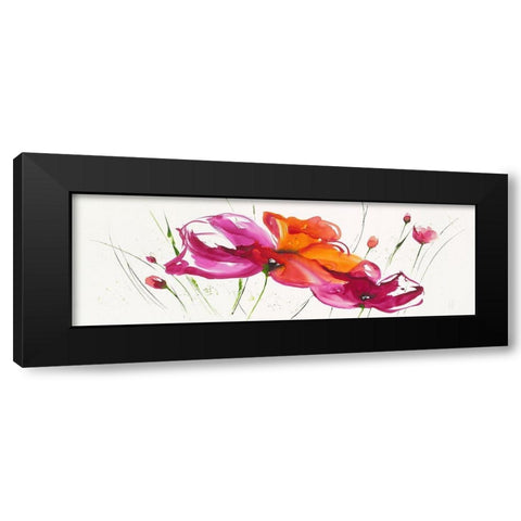 La danse du pavotÂ  III Black Modern Wood Framed Art Print by Zacher-Finet, Isabelle