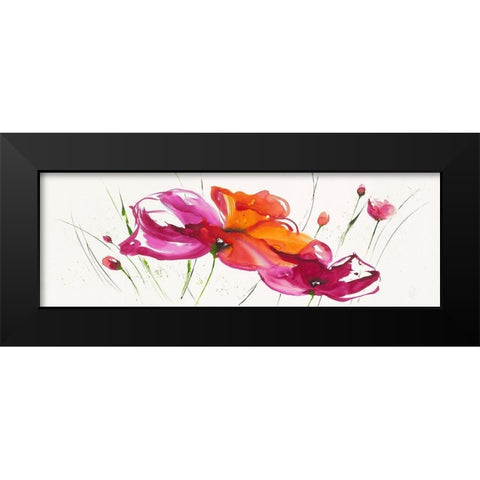 La danse du pavotÂ  III Black Modern Wood Framed Art Print by Zacher-Finet, Isabelle