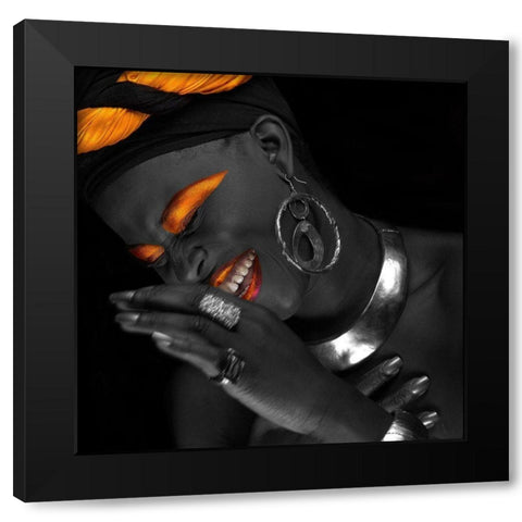 The Believer Black Modern Wood Framed Art Print by Hillert, Peter