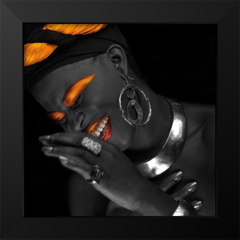 The Believer Black Modern Wood Framed Art Print by Hillert, Peter