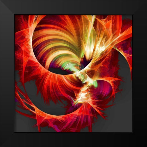 Machine Black Modern Wood Framed Art Print by REVILO