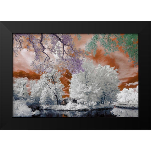 Cayac II v1 Black Modern Wood Framed Art Print by Gee, Tonee