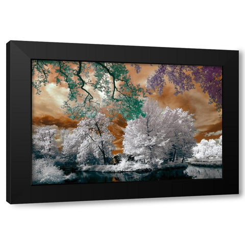 Cayac II v2 Black Modern Wood Framed Art Print by Gee, Tonee