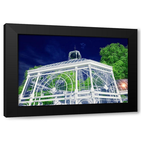 Glasshouse by Eiffel Black Modern Wood Framed Art Print by Gee, Tonee