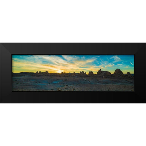 Deserthours Black Modern Wood Framed Art Print by Lichtenwalter, Tom