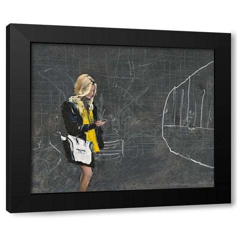 Online Black Modern Wood Framed Art Print with Double Matting by Groenhart, Jan