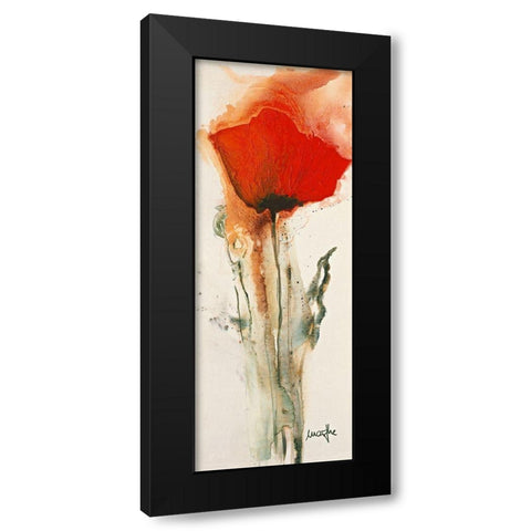 Mohnblumen I Black Modern Wood Framed Art Print by Marthe