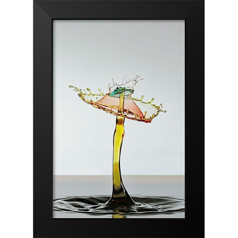 Le carousel Black Modern Wood Framed Art Print by Sanchez, Manuel
