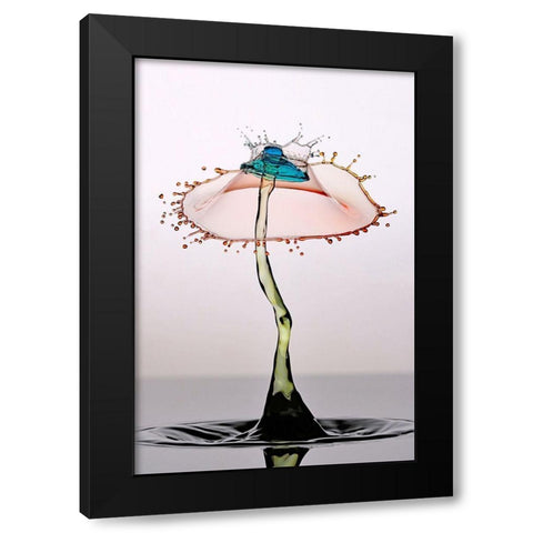 Ubrella Crown Black Modern Wood Framed Art Print with Double Matting by Sanchez, Manuel