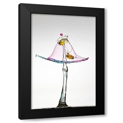 Incrustation Black Modern Wood Framed Art Print with Double Matting by Sanchez, Manuel