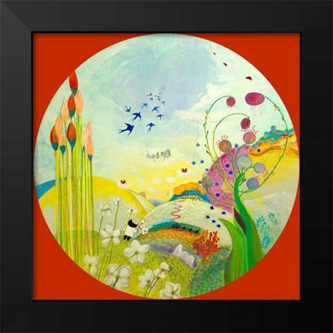 Le reve Black Modern Wood Framed Art Print by Naudin, Genevieve