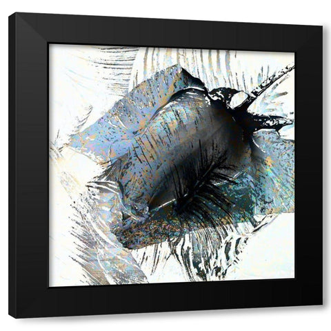 Kraft der Rose Black Modern Wood Framed Art Print by Baumann, Matthias