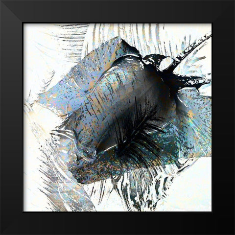 Kraft der Rose Black Modern Wood Framed Art Print by Baumann, Matthias