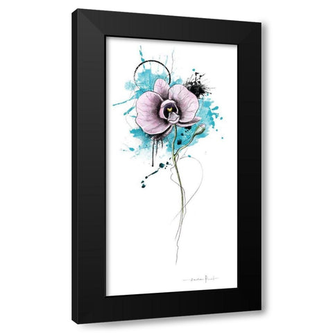 Trash poetry fleurie II Black Modern Wood Framed Art Print by Zacher-Finet, Isabelle