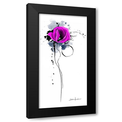 Trash poetry fleurie I Black Modern Wood Framed Art Print with Double Matting by Zacher-Finet, Isabelle