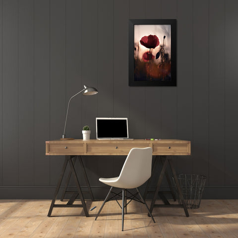 Vanite Black Modern Wood Framed Art Print by Strohmenger, Gaelle