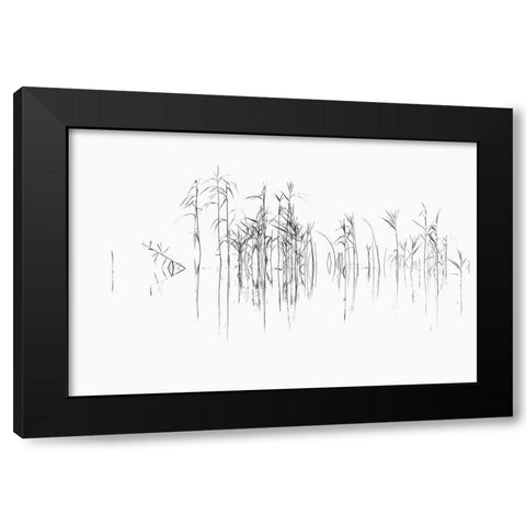 Sign I Black Modern Wood Framed Art Print by Steger, Uwe