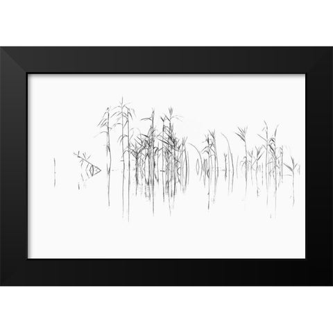 Sign I Black Modern Wood Framed Art Print by Steger, Uwe