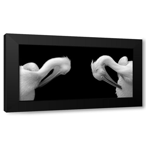 Activity Black Modern Wood Framed Art Print by Steger, Uwe