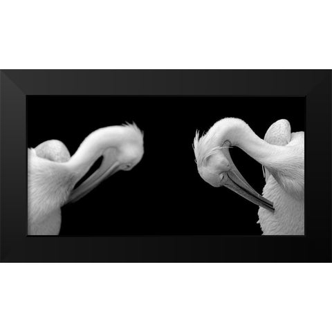 Activity Black Modern Wood Framed Art Print by Steger, Uwe