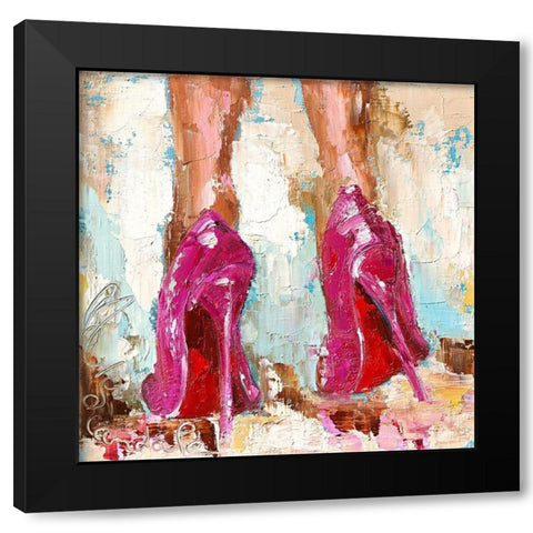 Scandale Black Modern Wood Framed Art Print with Double Matting by Catherine M.