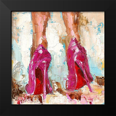 Scandale Black Modern Wood Framed Art Print by Catherine M.