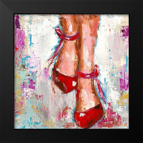 Mettre le ciel a mes pieds Black Modern Wood Framed Art Print by Catherine M.