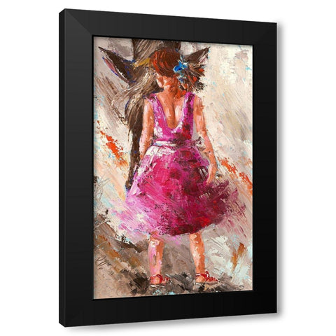 Ma belle etoile I Black Modern Wood Framed Art Print by Catherine M.