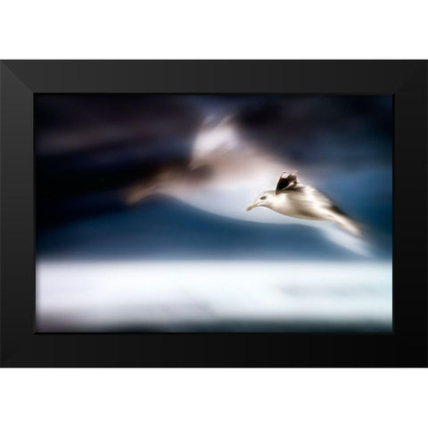 Dreamfly Black Modern Wood Framed Art Print by Steger, Uwe