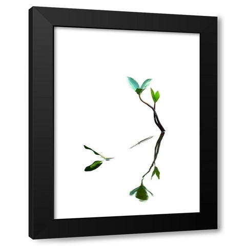 Softly Dream Part I Black Modern Wood Framed Art Print by Steger, Uwe