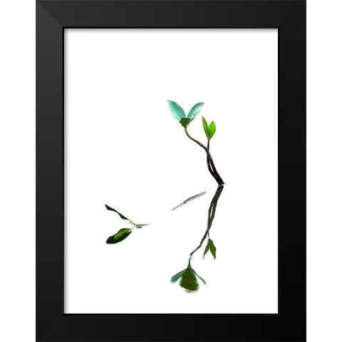 Softly Dream Part I Black Modern Wood Framed Art Print by Steger, Uwe