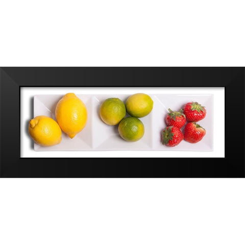Dreierlei Obstauswahl Black Modern Wood Framed Art Print by Brosius, Volker