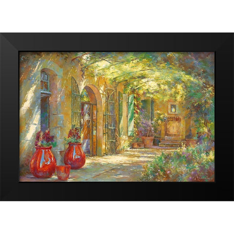 Chez Ebene Black Modern Wood Framed Art Print by Messely, Johan