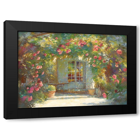 Parfum d ete Black Modern Wood Framed Art Print with Double Matting by Messely, Johan