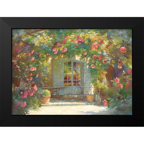 Parfum d ete Black Modern Wood Framed Art Print by Messely, Johan