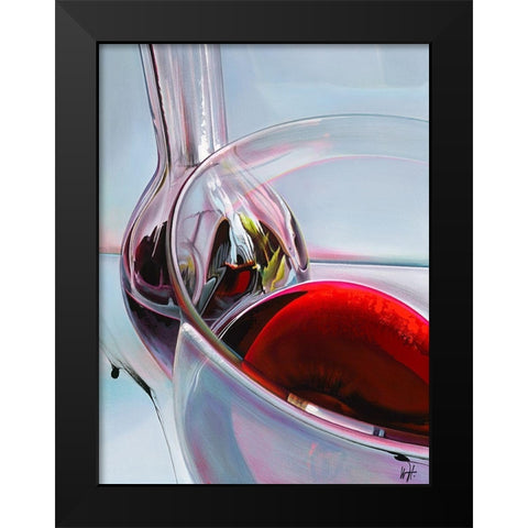 Rouge dhiver Black Modern Wood Framed Art Print by Heneuy, William