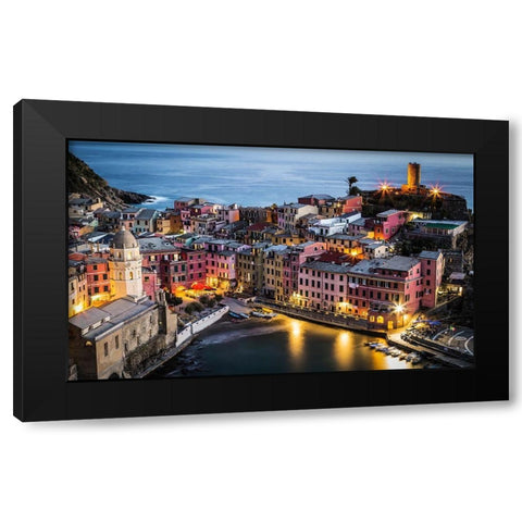 Cinque Terre II Black Modern Wood Framed Art Print by Ronin